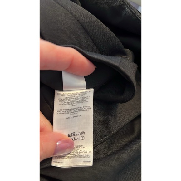 Brooks Brothers 346 100% Wool Lined Wrap Pencil Skirt Women's Size 14P Black - Picture 7 of 7